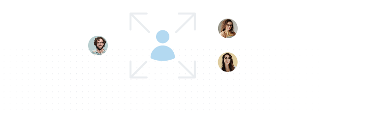 Network diagram showing a central sales agent effectively managing multiple leads, illustrating sales team amplification